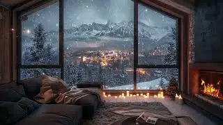 Deep Relaxation ASMR with Winter Wind and Fire Sounds to Soothe the Nervous System