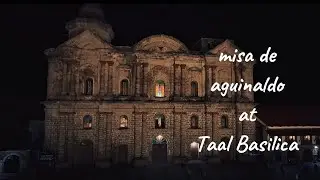 Drone Shot of Simbang Gabi at Taal Basilica 8th night DJI NEO 2