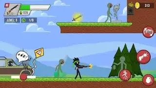 Stickman vs zombies(First Gameplay)On a killing spree!