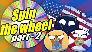 Meet the USA: Discovering states by spin wheel! | Countryballs animation - part 2.