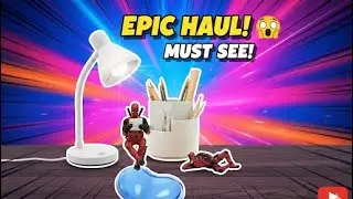 Desk Upgrade Unboxing 🔥 | Pen Stand, Lamp, Wrist Rest, & Deadpool Figure 😍