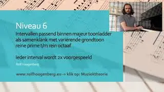 Gehoortraining Niveau 6 Intervallen als samenklank met varierende grondtoon 1 tm 8