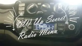 Меню радио Vw Up Secret