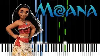 Moana - How Far I'll Go (Piano Tutorial) [Synthesia]