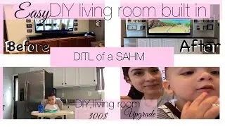 DITL/How to  do a DIY built in budget tv stand