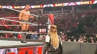 Beth Phoenix comes to help her Husband Edge day 1 #wwe  #wweday1