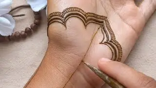 Easy Dome style mehndi full tutorial || front hand mehndi || mehndibyshiri || #mehndi #engagement 