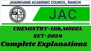 JCERT RANCHI ,MODEL PAPER -2024, CHEMISTRY -11th