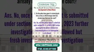 Everyday 7Qs | BNSS 2023 Daily Practice &ndash; Judicial Services & Police Officers.