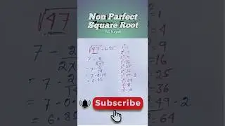 Square root trick non perfect number | Solve easy square root non perfect #maths  #square #shots