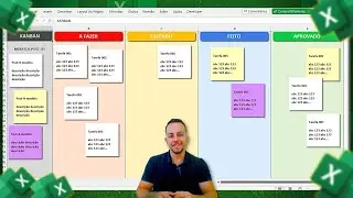 Como Fazer Planilha KANBAN no Excel | Baixar Grátis | Controle de Projetos