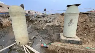 PL-GRP Manhole Pipes Connection by GRP Lamination Process, Installation, Testing