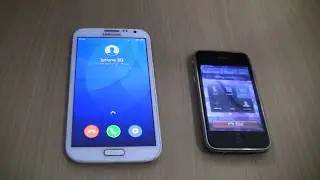 Incoming call & Outgoing call at the Same Time Samsung Galaxy Note 2 miui+Iphone 3G
