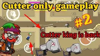 CUTTER ONLY GAMEPLAY #2 IN MINI MILITIA!!