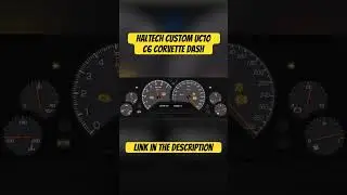 Custom C6 Corvette cluster created on the haltech Uc10 dash #corvette #haltech #uc10 #chevy