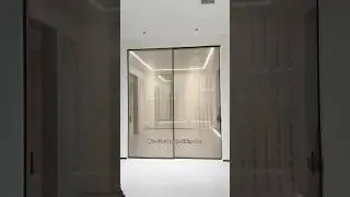 Wire Glass Double Sliding Door #interiordesign #home #homedecor