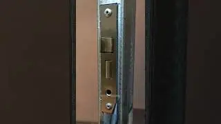 brilliant idea of installing a thin metal door lock #welding #welder #metalworking #fabrication