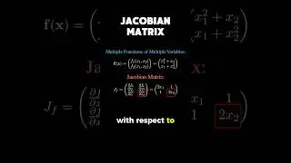 матрица Якоби #математика #статистика #наука о данных #машинное обучение