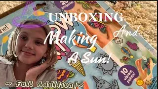 Unboxing  window art + making a fall inspired Sun!