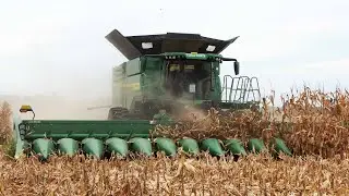 CORN HARVEST 2024 with John Deere X9 1100 Combine and 16-Row Corn Head