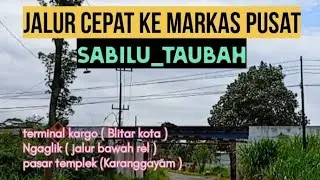 Jalur cepat ke pusat  SABILU_TAUBAH via jalan bawah rel Ngaglik 