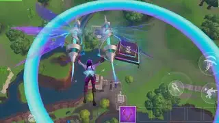 Fortbyte #4 Accessible by skydiving through the rings above Loot Lake with the Plasma Trail Contrail