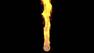 Fire simulation demo [Cinema 4D]