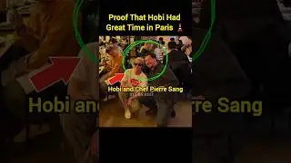Hobi Eating  Korean Food in Paris 🤤🤩 Hobi and Chef Pierre Sang #jhope #bts #shorts