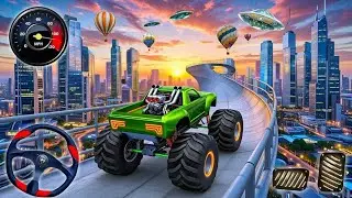 Monster Truck Extreme Stunts Gameplay 🔥 Big Jumps & Crazy Crashes | TruckzillaGaming