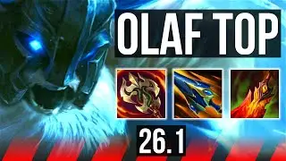OLAF vs NASUS (TOP) | 44K damage | KR Master | 26.1