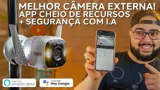 MELHOR CÂMERA EXTERNA! 2k, Segura e Smart! Muitas funções e Compatível com Alexa - Tapo C320ws