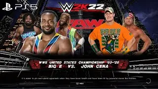 WWE 2K22 (PS5) - JOHN CENA vs BIG E GAMEPLAY | UNITED STATES TITLE MATCH: RAW, OCTOBER 5, 2015