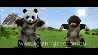 Dancing Mole and Panda Jedi Warriors