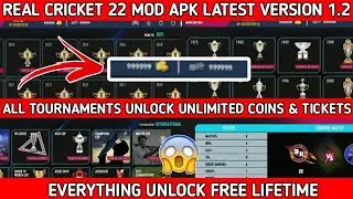 Real cricket 22 mod apk latest version 1.2 | Rc22 mod apk all tournaments unlock | Rc22 mod apk 1.2