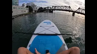 Kram MTB presents SUP below Matapihi bridge