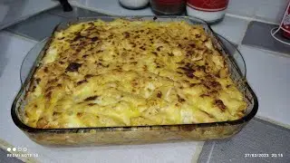 فكرة رائعة للعشاء😍 غراتان مقرون بصلصتين😋بزاف بنينة و ساهلة و ماشي ناشف