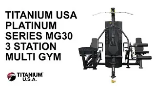 TITANIUM USA PLATINUM SERIES MG30 3 STATION MULTI GYM