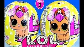 WOW!!!! НОВИНКА СЕЗОН - 3 - ЛОЛ КУКЛЫ и ПИТОМЦЫ СЮРПРИЗЫ - LOL Series 3 PETS Видео для детей