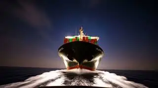 Night on the Cargo Ship 🌌 | Soothing Marine Sounds for Sleep