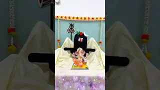 Easy and Beautiful Ganpati Decoration | Ganpati decoration ideas for home #ganpatidecoration