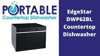 Edgestar 6 Place Setting Portable Countertop Dishwasher - Silver Model # Dwp61es