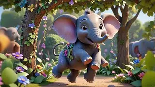 Six Tiny Elephants Count Backwards | Backward Counting Song for Kids | Nursery Rhymes and  Math Fun