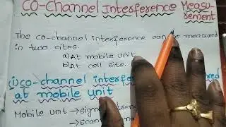 cochannel inference measurement|Cellular and mobile communication|CMC|Btech|ECEIExplanation intelugu