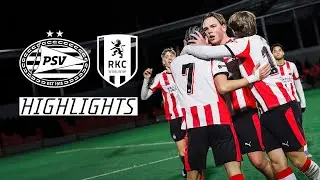 Highlights | Jong PSV wint van RKC Waalwijk na twee doelpunten van Robin van Duiven 🔥