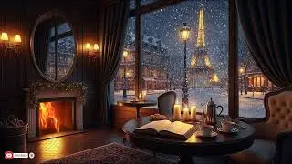 Smooth Winter Jazz Drifts Beneath Falling Snow Creating A Relaxed And Emotionally Calm Atmosphere