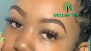 Cheap eyebrow tutorial for beginners | dollar tree | baddie on a budget | anotherblackgirl| WOC