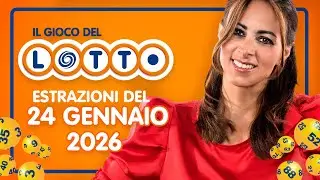 Estrazione in diretta del Gioco del Lotto e del Simbolotto di sabato 24 Gennaio 2026