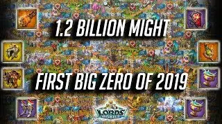 First Big ZERO OF 2019 1.2 Billion Down - Lords Mobile