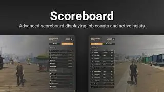 FiveM Scoreboard - Advanced scoreboard with job counts and heists.