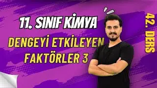 11. Sınıf Kimya | Dengeyi Etkileyen Faktörker-3  | 42. Ders | #chtayfa